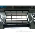 Panel de vidrio de policarbonato transparente Puertas de garaje